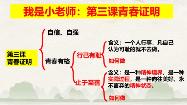 （核心素养目标）第一单元 青春时光 大单元教学