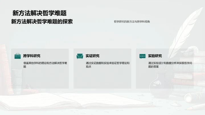 哲学研究展望PPT模板