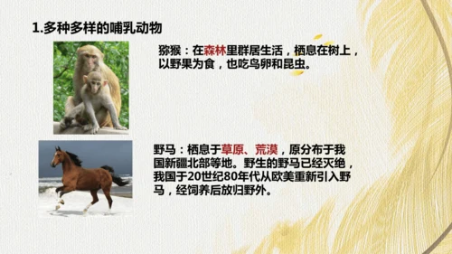 人教版 初中生物七年级上册2.2.2脊椎动物（鸟和哺乳动物）课件(共24张PPT)+ 视频素材