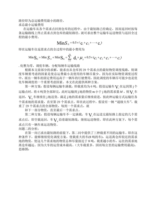 物资调度问题