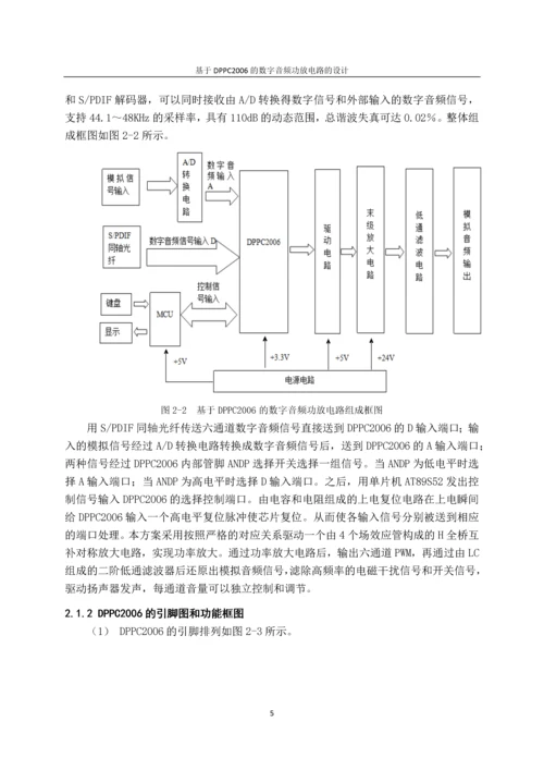 基于DPPC2006的数字音频功放电路的设计.docx