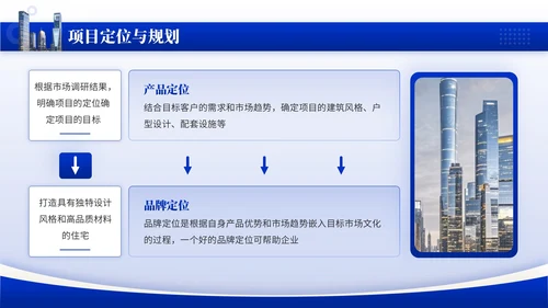 蓝色商务风地产建筑PPT模板_地产市场拓展与营销项目方案报告PPT模板
