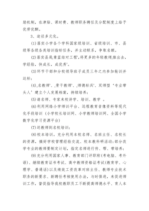 教师培训计划实施方案.docx