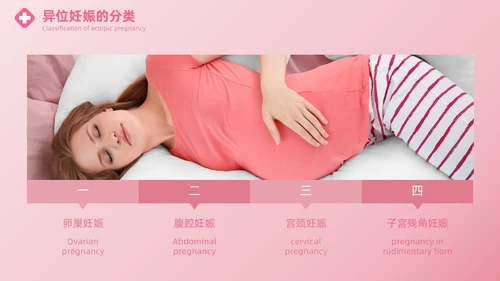粉色实拍风异位妊娠的诊治医疗健康母婴孕妇培训PPT