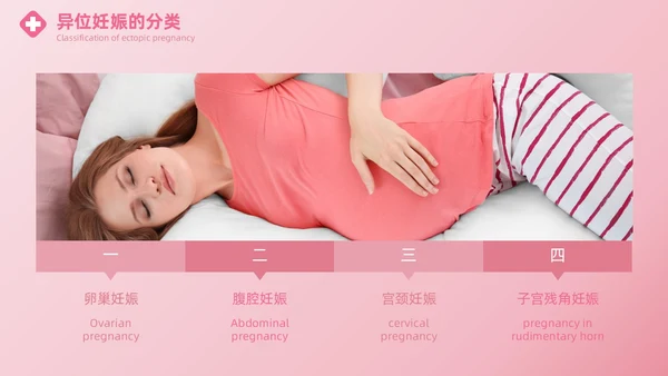 粉色实拍风异位妊娠的诊治医疗健康母婴孕妇培训PPT