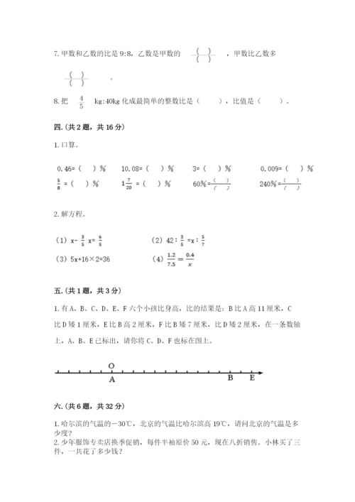 小学毕业班数学检测卷附精品答案.docx