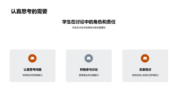 热点讨论提升素养PPT模板
