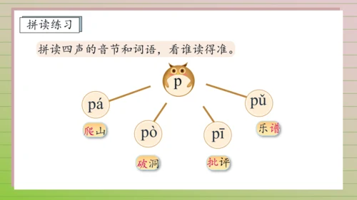 【课堂无忧】汉语拼音-3. b p m f 任务型教学（第1课时）（课件）