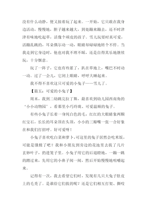 可爱的小兔子作文350字.docx