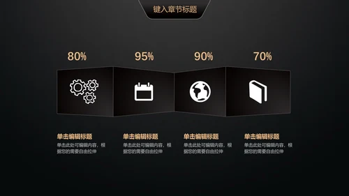黑金轻奢商业计划书通用PPT模版