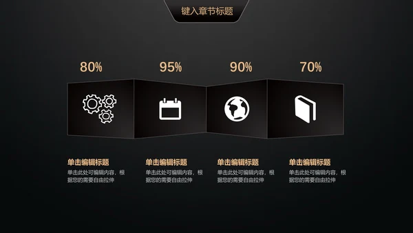 黑金轻奢商业计划书通用PPT模版