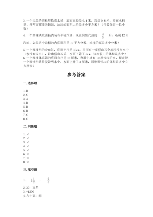 小升初六年级期末试卷（能力提升）word版.docx