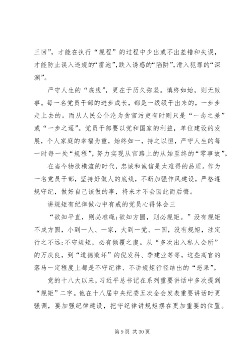 讲规矩、有纪律,做心中有戒的合格党员副本.docx