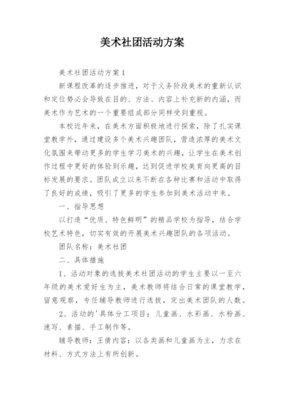 美术社团活动方案.docx