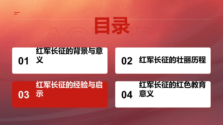 红军长征历史PPT模板
