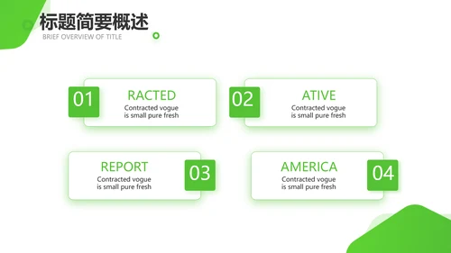 绿色小清新医疗保健品行业动态PPT
