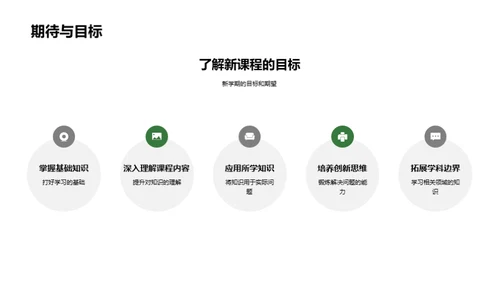 新学期学习启航