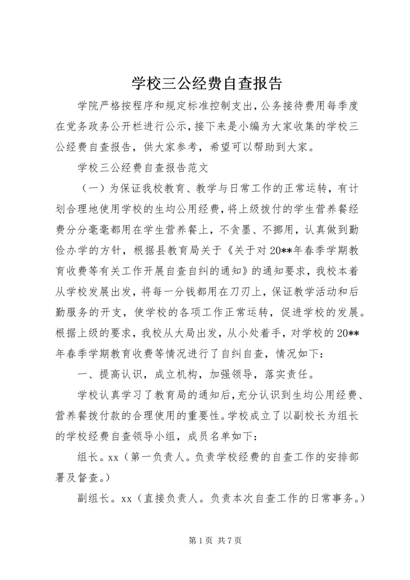 学校三公经费自查报告 (3).docx