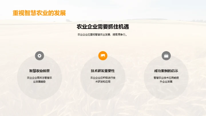 农业新篇章：智慧化