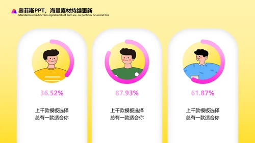 黄色插画扁平风评优评先方案PPT