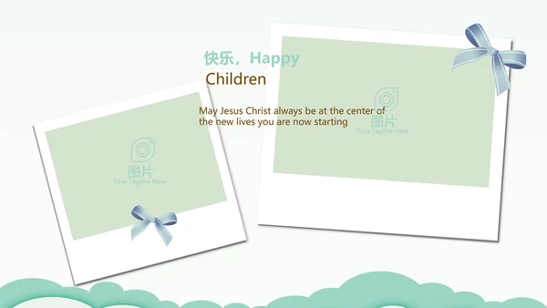 卡通幼儿园儿童教学设计动态PPT模板