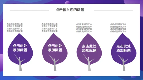 紫色渐变互联网工作汇报通用PPT模板