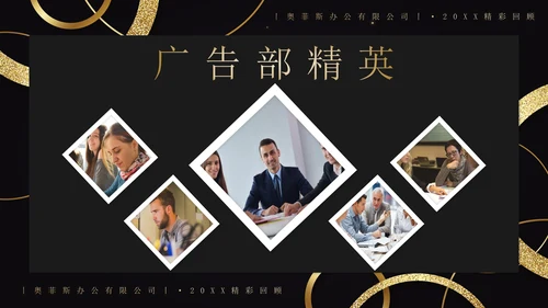 企业年会员工风采相册PPT模板