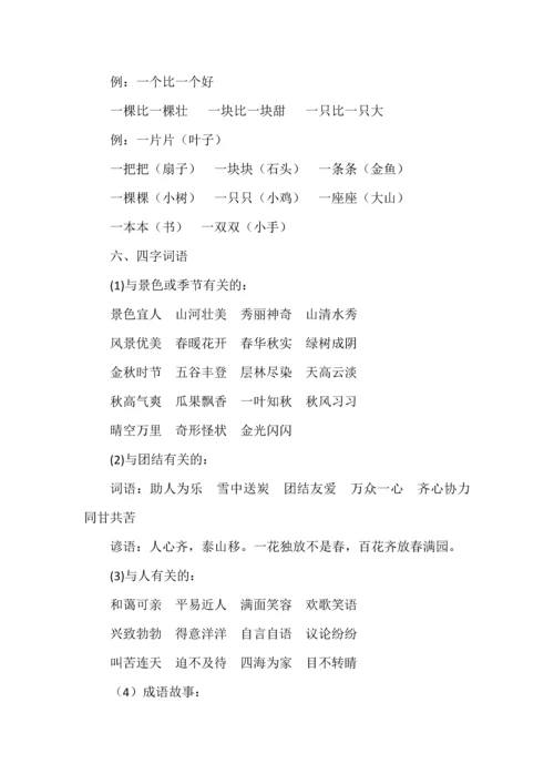 二年级语文上册全册《知识重点》.docx