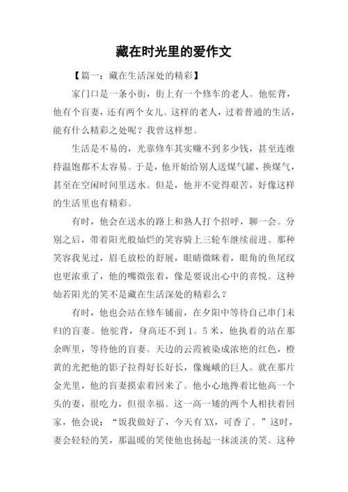 藏在时光里的爱作文.docx