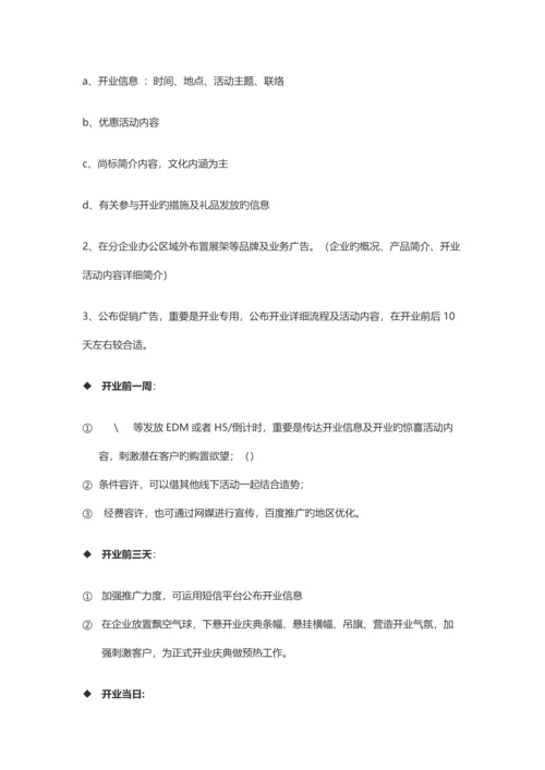 新公司开业活动策划规范.docx
