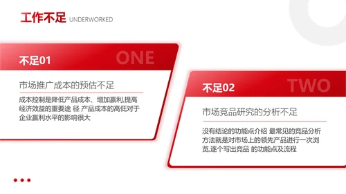 红色商务简约风企业年终总结工作汇报