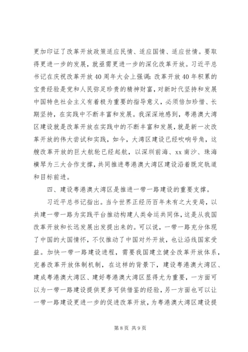 粤港澳大湾区规划纲要心得体会两篇.docx