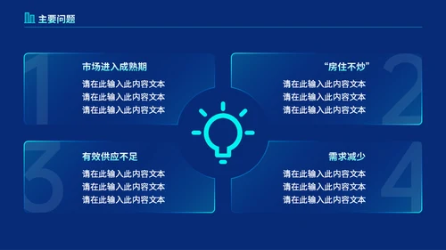 房地产行业楼盘项目工作汇报蓝色通用PPT模板