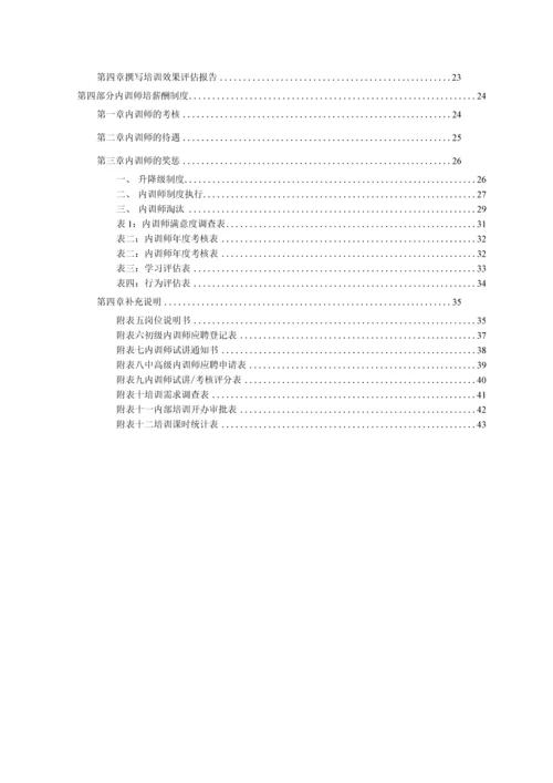 中小型企业(公司集团)内训师管理制度.docx