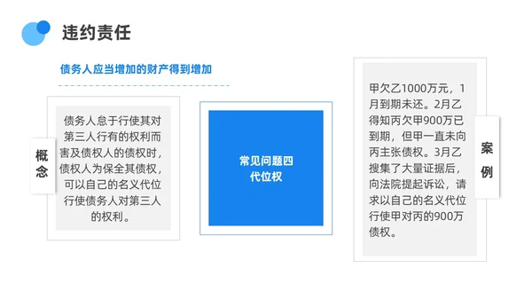 蓝色渐变简约圆形合同培训PPT课件员工培训