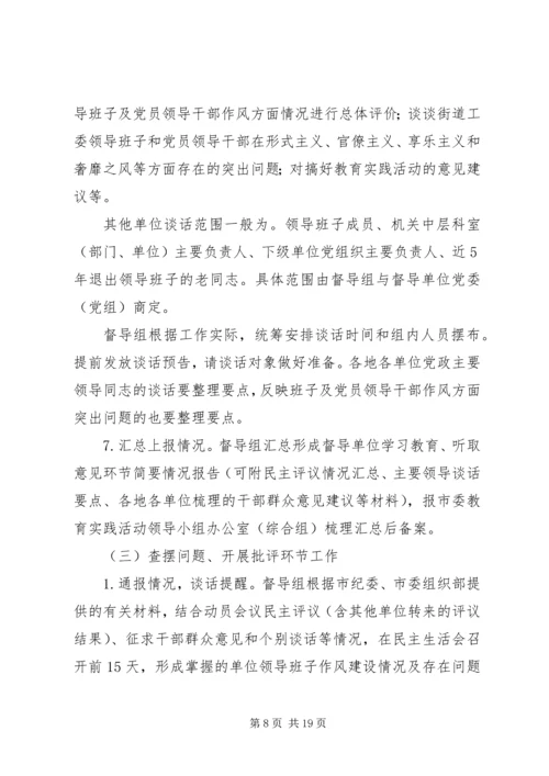 全市党的群众路线教育实践活动督导工作方案.docx