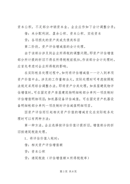 企业改制过程中的帐务处理办法 (5).docx