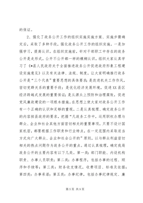 县档案局政务公开、“政府形象”工程、“两制”工作情况汇报材料 (2).docx