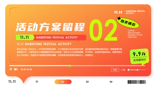 购物促销打折活动策划通用PPT模板