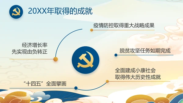 大气党风廉政建设工作总结动态PPT