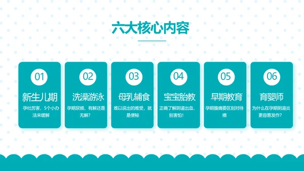 母婴婴儿护理保健中心早教宣传PPT动态模板