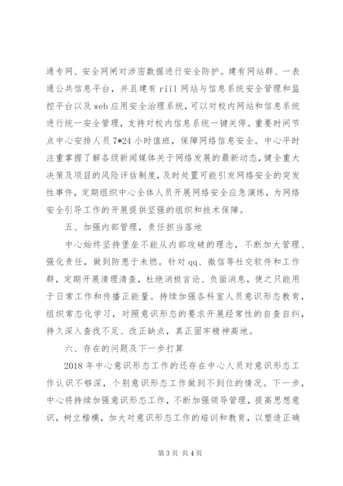 学校网络管理中心意识形态工作总结.docx