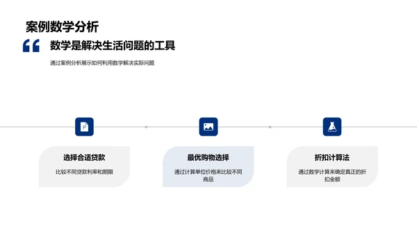 数学在生活中的运用PPT模板