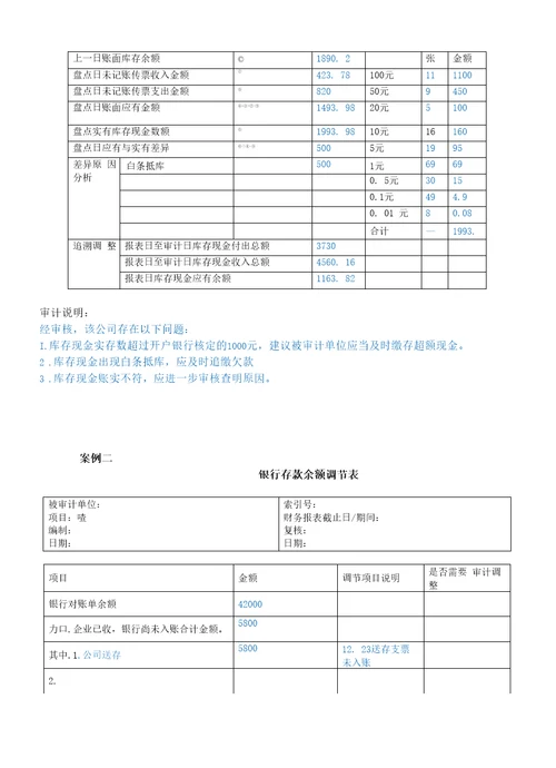 审计基础与实务职业能力训练习题答案汇总蔡晓方项目18审计认知审计差异处理与撰写审计报告