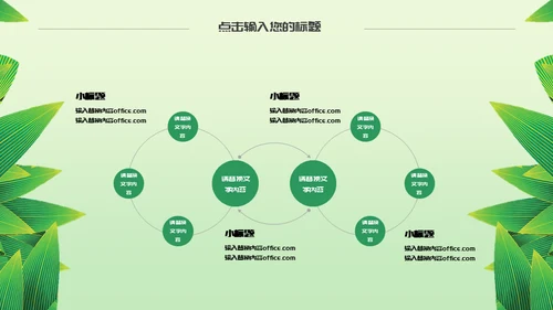浓情端午节绿意通用PPT模板