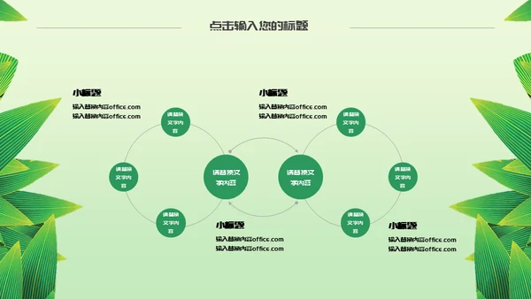 浓情端午节绿意通用PPT模板