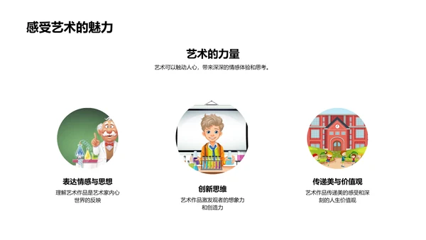 艺术欣赏课程教学PPT模板