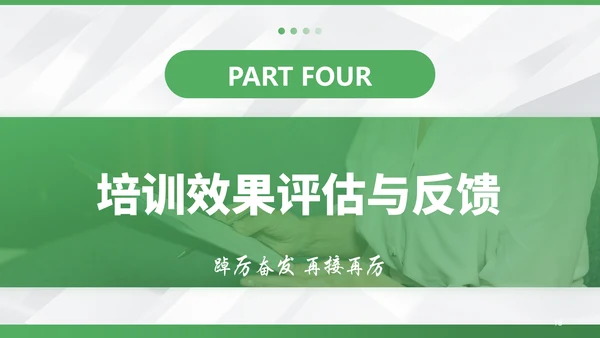 绿色商务风培训部门年终总结PPT模板