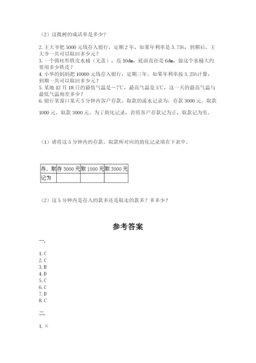 小学六年级数学摸底考试题含完整答案（典优）.docx