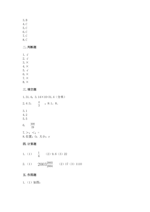 小学六年级上册数学期末测试卷及答案【必刷】.docx